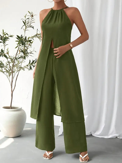 Eirini - Eleganter ärmelloser Zweiteiliger Satz