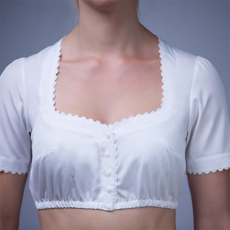 Oktoberfest Women's White Dirndl Blouse