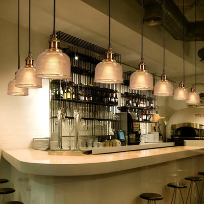 Retro-Pendelleuchte aus Glas – Stilvolle Hängelampe für  für gemütliche Räume