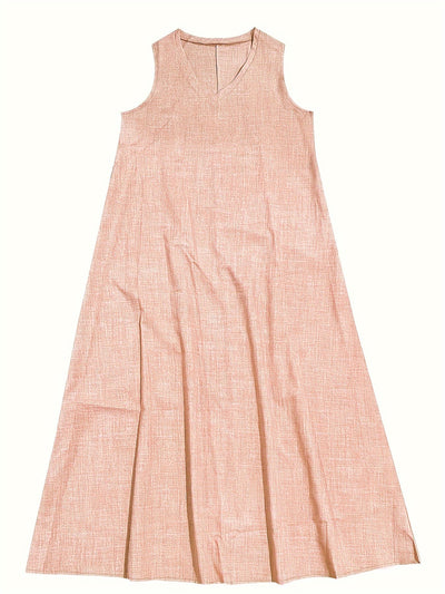 Leinen Mix Kleid für Damen