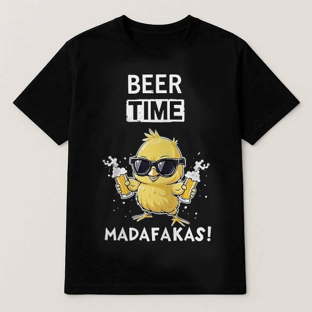 Men's  Oktoberfest Beer Time Madafakas Graphic T-shirt