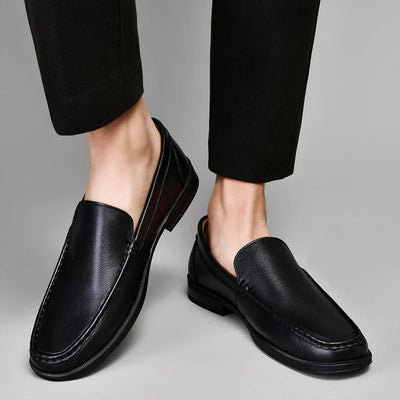 Elegante echte leder-loafers für Damen