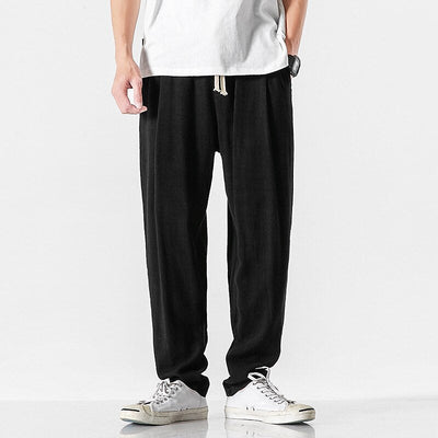 Viking Era Drawstring Design Linen Pants