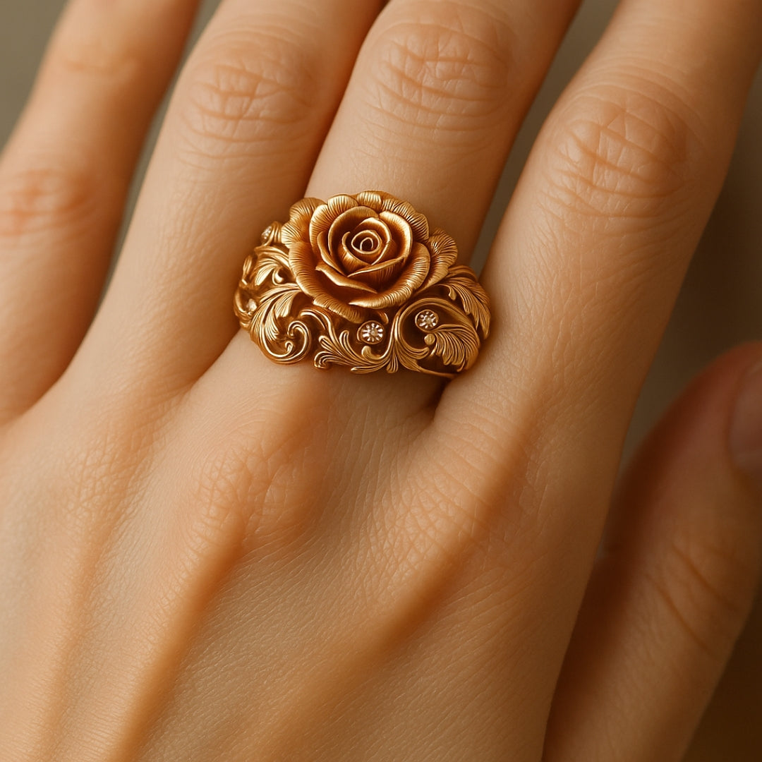 Rosalie – Florale Prunk-Ring
