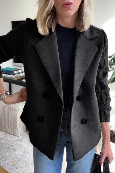Kittiya – Eleganter Strickblazer Mit Langen Ärmeln
