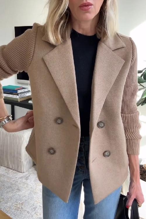 Kittiya – Eleganter Strickblazer Mit Langen Ärmeln