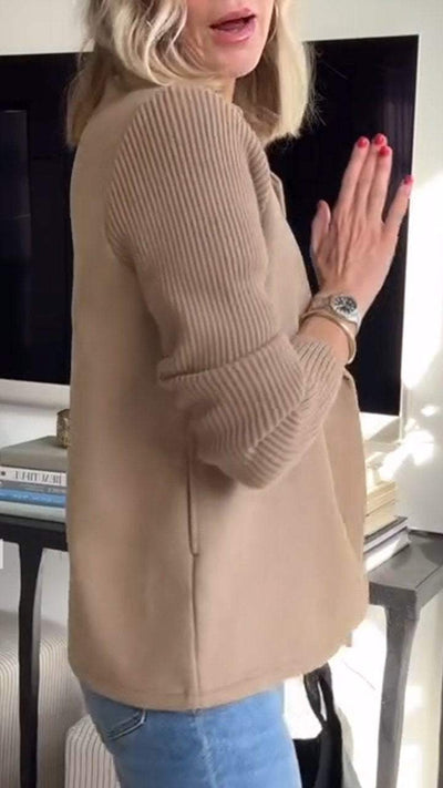Kittiya – Eleganter Strickblazer Mit Langen Ärmeln
