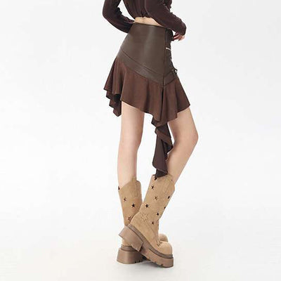 Gothic Punk Asymmetrical Skirt