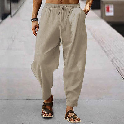 Retro Style Pirate Pants Elastic Waistband Design