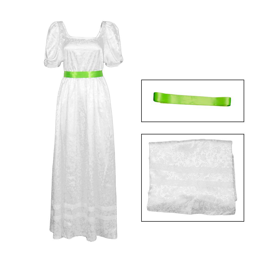 Classic Elegant Chemise Dress with Sash