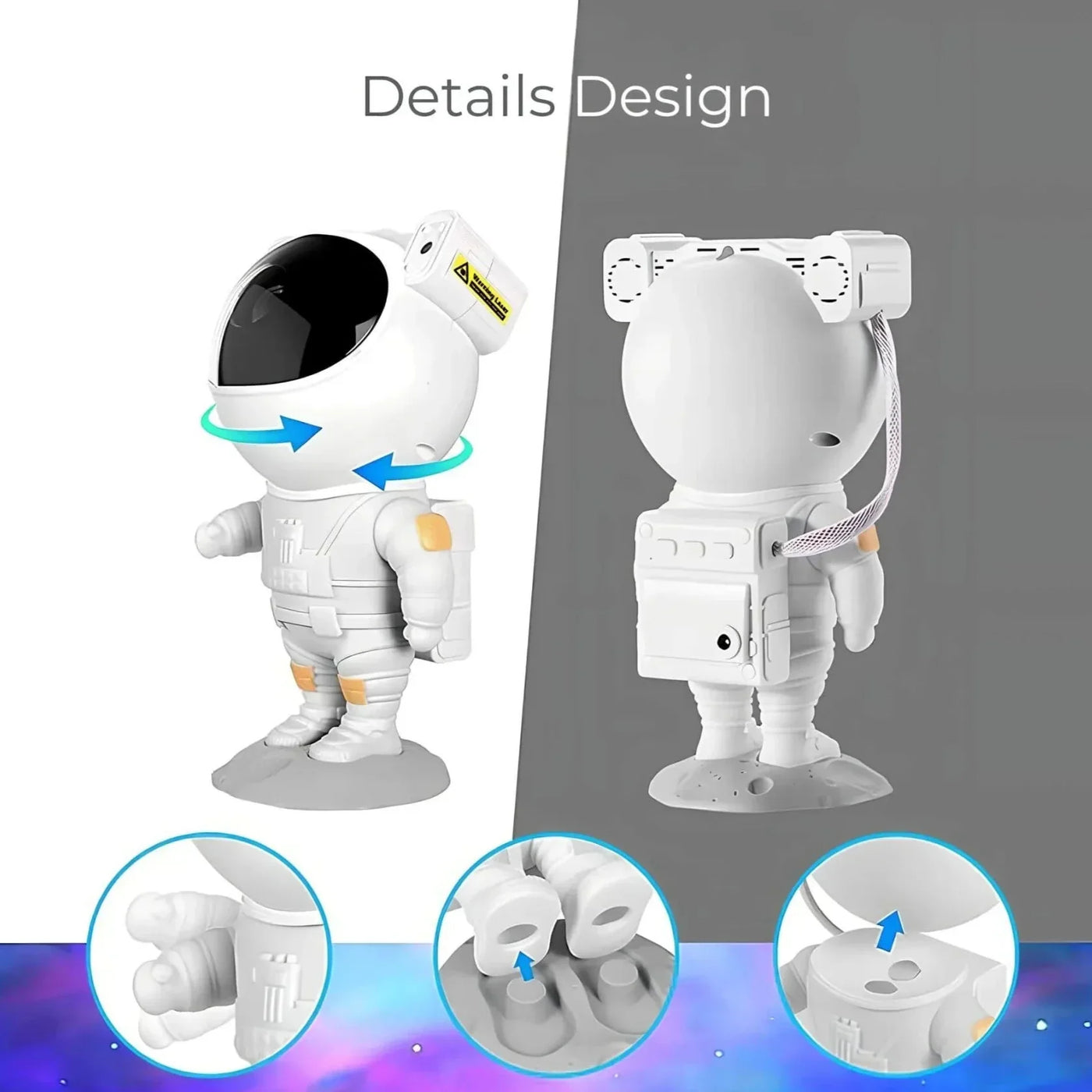 Astronauten-Sternenhimmel-Projektorlampe | Kreieren Sie eine magische Atmosphäre mit einem Sternenhimmel in Ihrem Zimmer