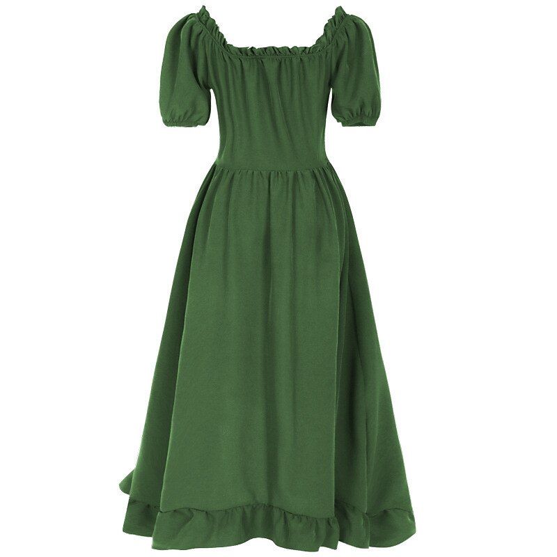 Renaissance Fairy Costume Dress with Corset & ACCs