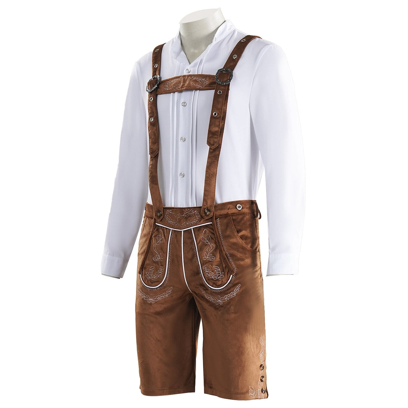 Men's Oktoberfest Set with Shirt & Lederhosen