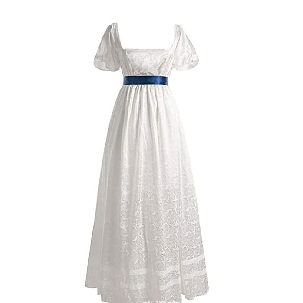 Classic Elegant Chemise Dress with Sash