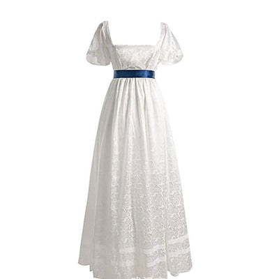 Classic Elegant Chemise Dress with Sash