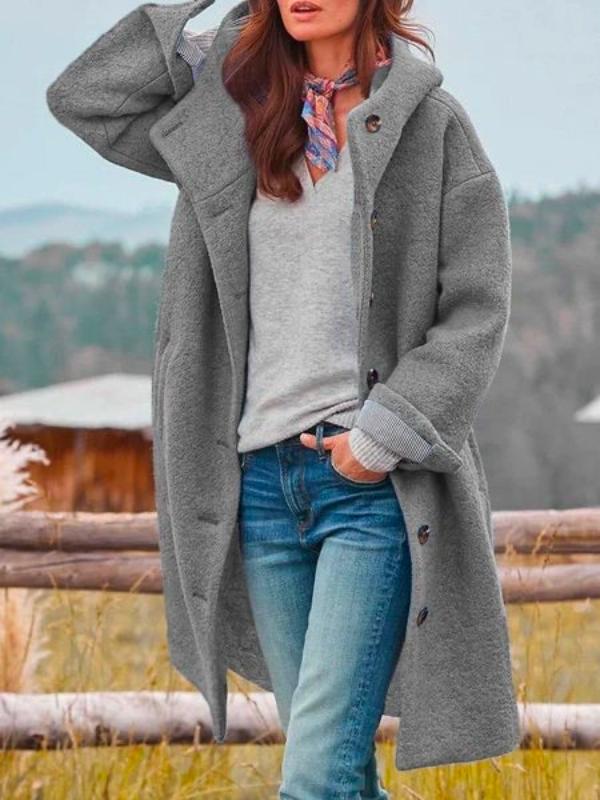 Heidi-Mode | Stilvolle Lange Tweed Jacke