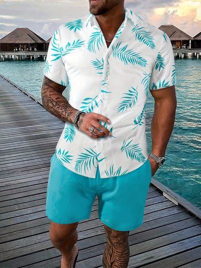 Herren Sommer-Set mit Blattmuster - Ilhan
