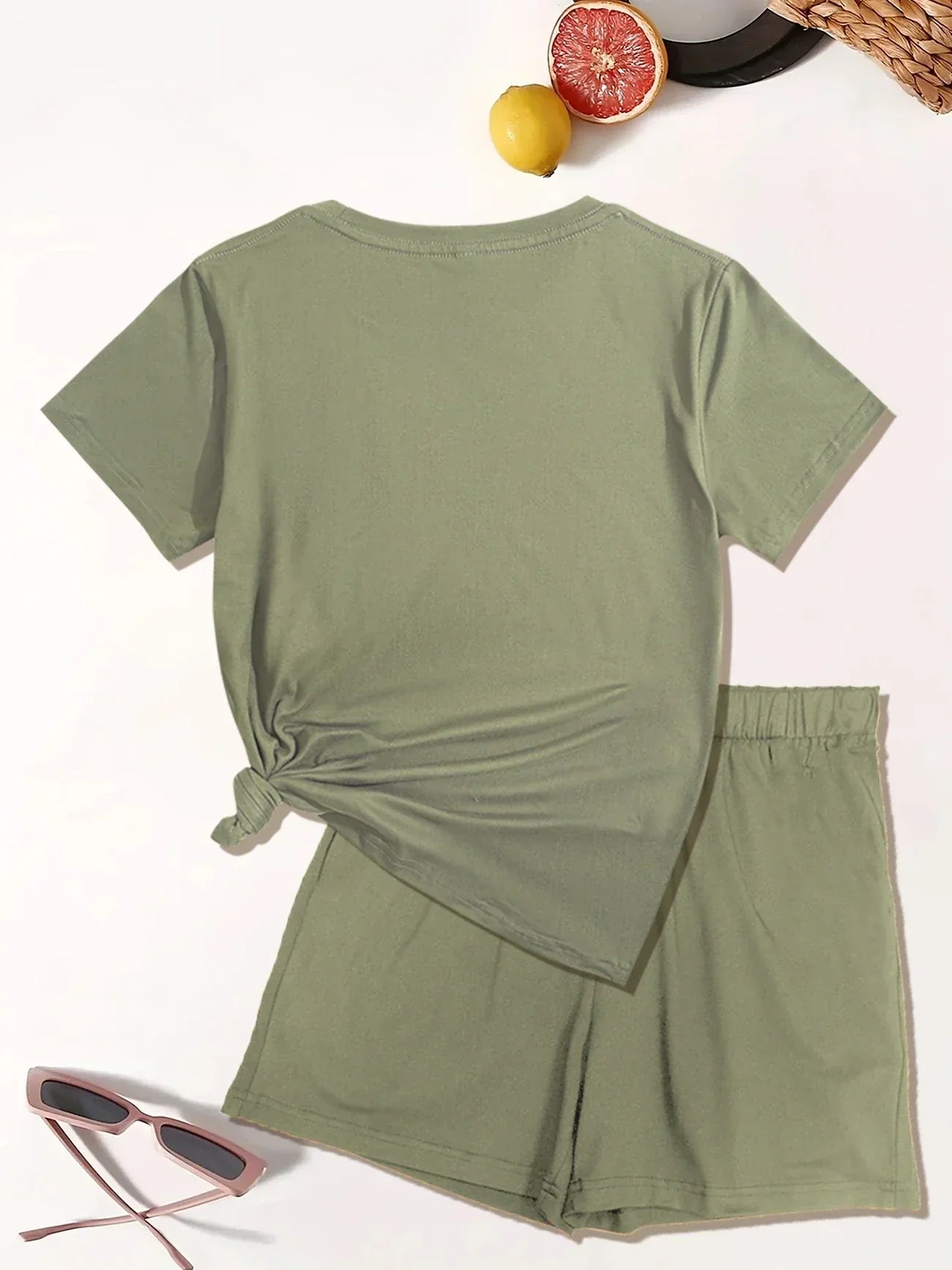 Lyra – Lässiges Zweiteiliges Set Mit Grafik Drucken