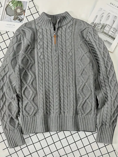 Rabada – Strickpullover Mit Halbem Reißverschluss Und Stehkragen