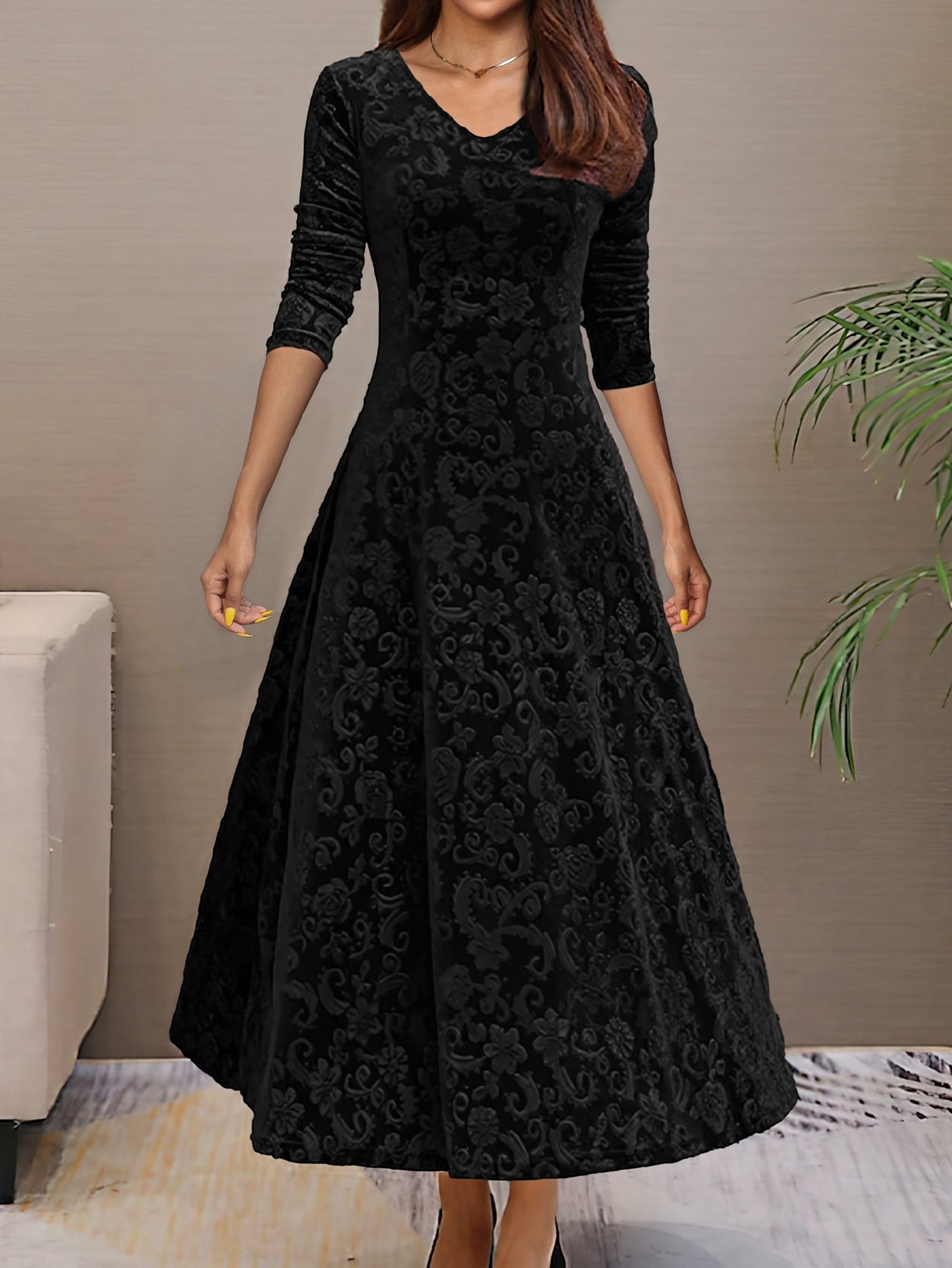 Elegantes Langarmkleid für Damen