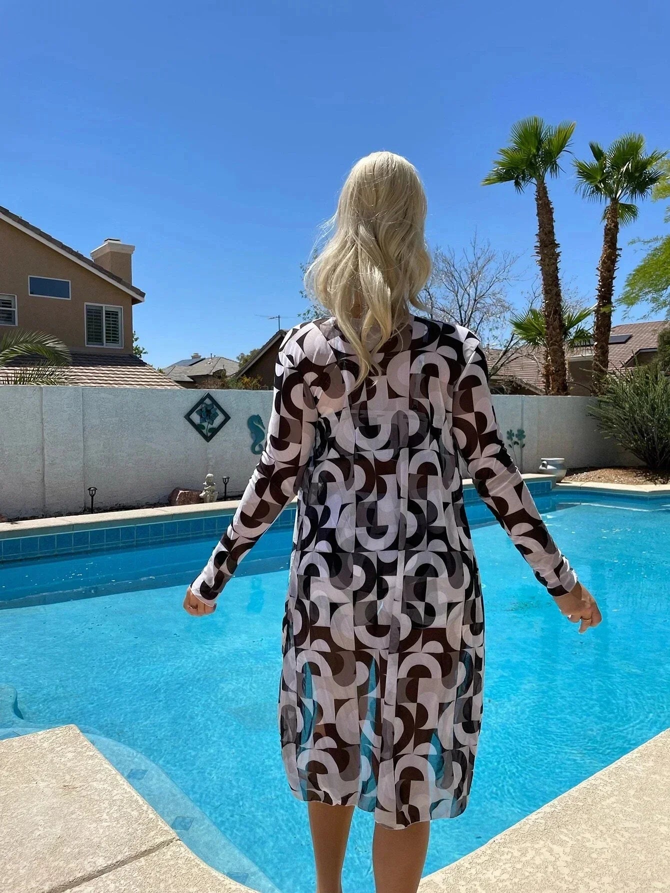 Bikini für Damen - Bikini mit hohem Bund und drei Teilen