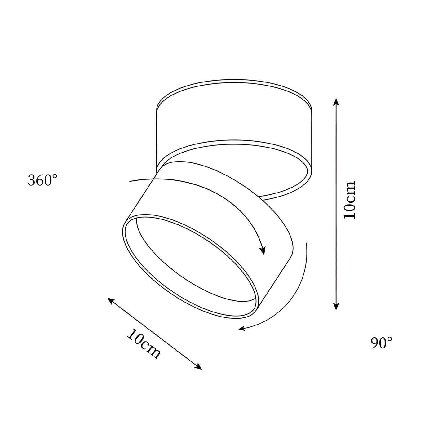 BeamShift Light – Faltbarer Deckenstrahler