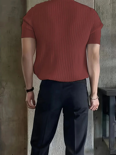 Avgustin – Lässiges Kurzarm Polo Hemd