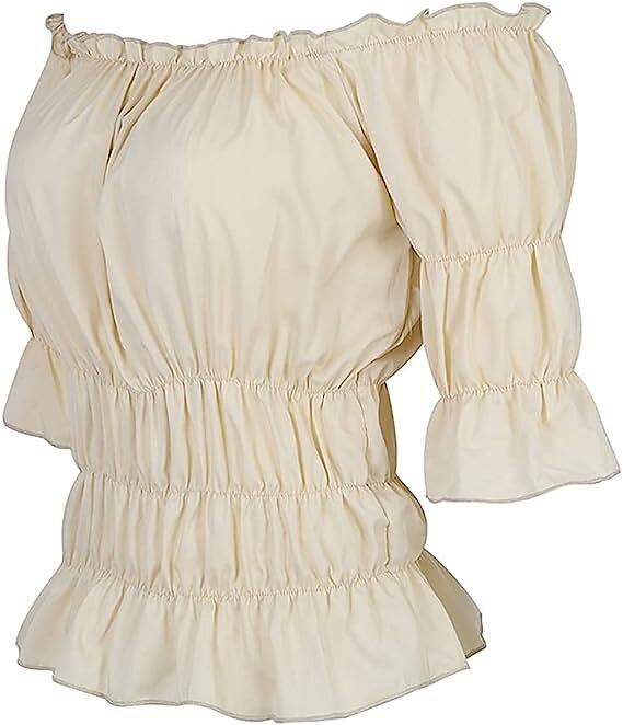 Renaissance Style Blouse Half Sleeve Top