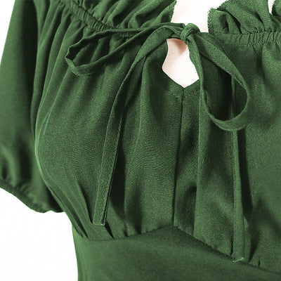 Renaissance Fairy Costume Dress with Corset & ACCs