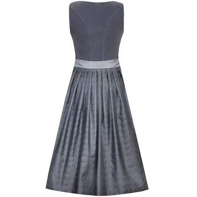 Oktoberfest Women's Grey Dirndl Dress with Apron