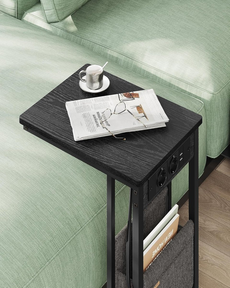 Ceylon Beistelltisch - Laptop-Tisch - C-Form