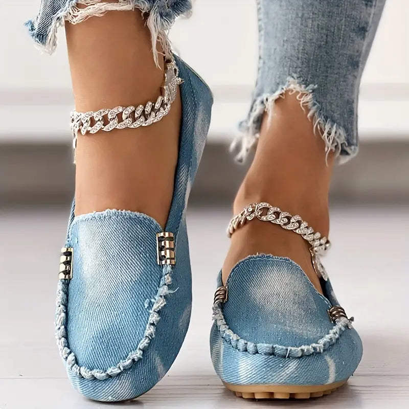 Heidi-Mode | Lässige Denim Schicke Loafer