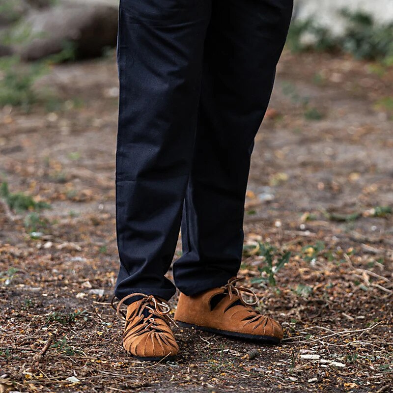 Medieval Peasant Shoes Celtic Style Lace-Ups