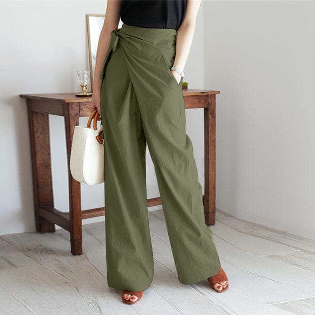 Elegante Wickelhose für Damen mit hoher Taille - Vaelynn