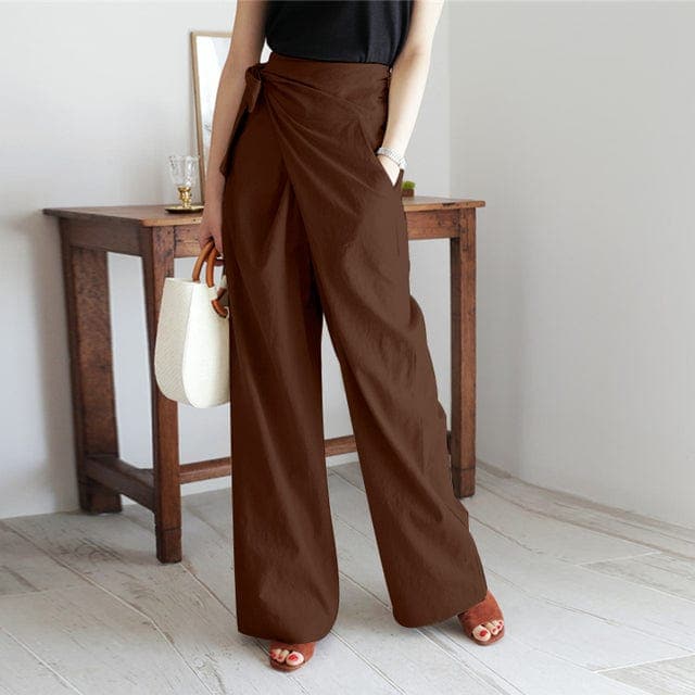 Elegante Wickelhose für Damen mit hoher Taille - Vaelynn