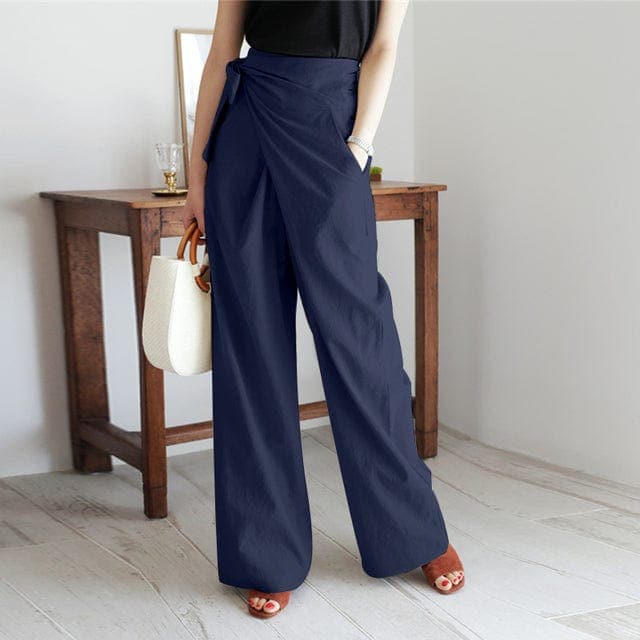 Elegante Wickelhose für Damen mit hoher Taille - Vaelynn