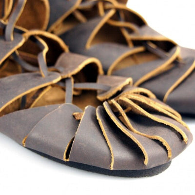 Medieval Peasant Shoes Celtic Style Lace-Ups