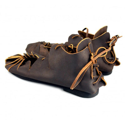 Medieval Peasant Shoes Celtic Style Lace-Ups