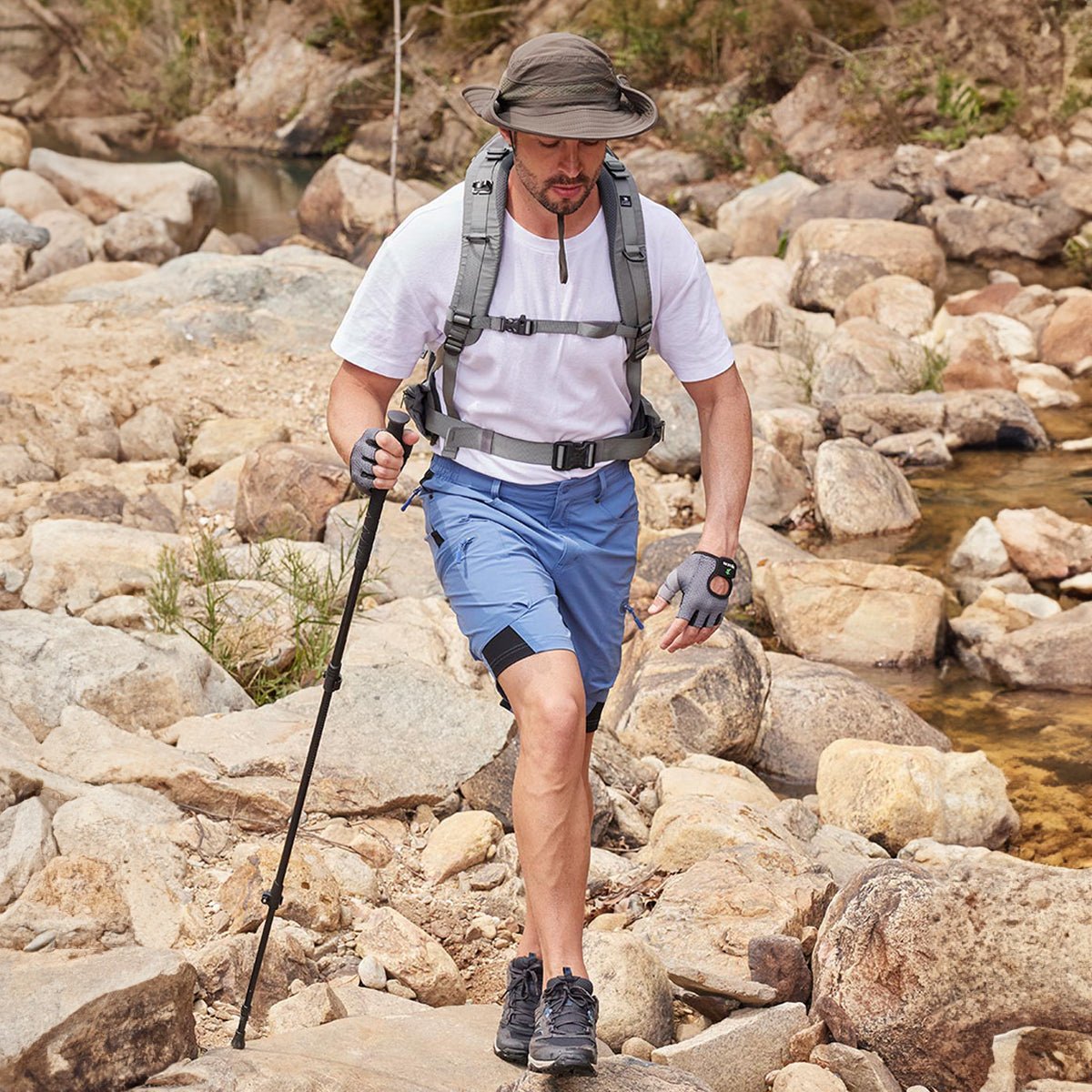 Cargo Shorts für Herren - Kurze Wanderhose für Sommer