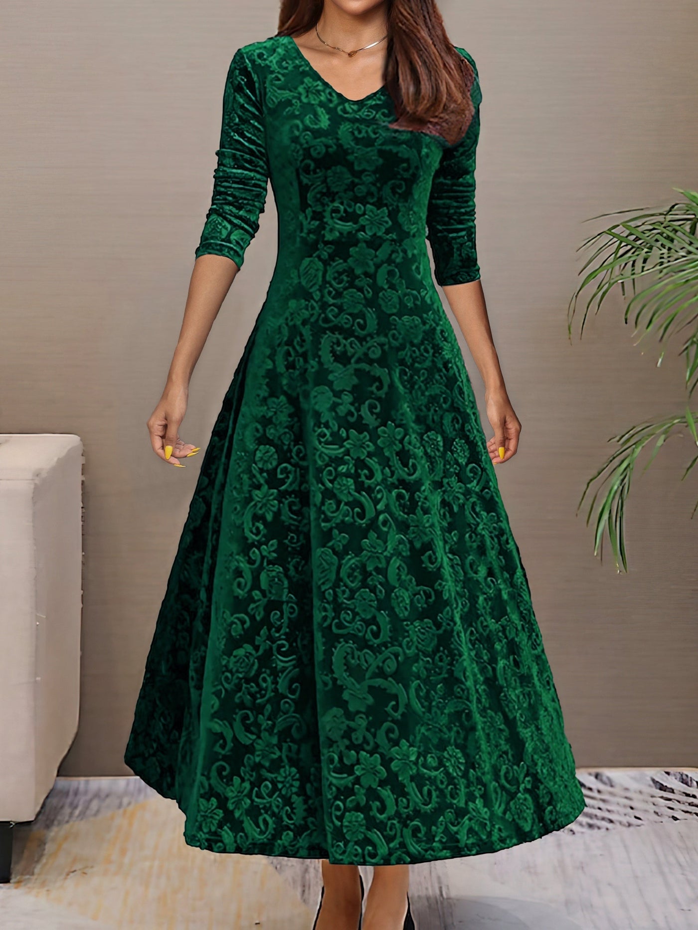 Elegantes Langarmkleid für Damen