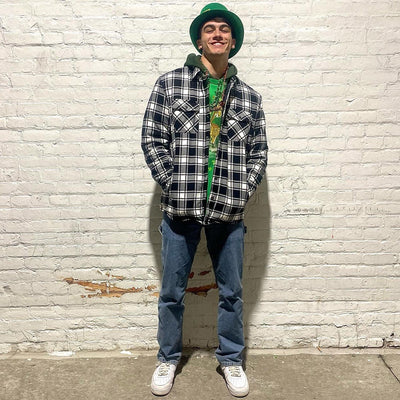 Erick - Gestreifte Flanelljacke