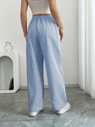 Alina – Elegante Gestreifte Hose Mit Taschen