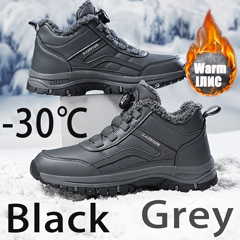 Kurze Trendige Klassische Outdoor Schneestiefel mit Schnallen