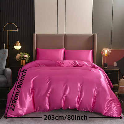 SatinNest Duvet Set - 3tlg. Satin Bettbezug Set