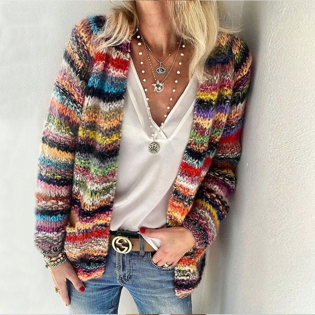 Fiona Gestreifter Cardigan