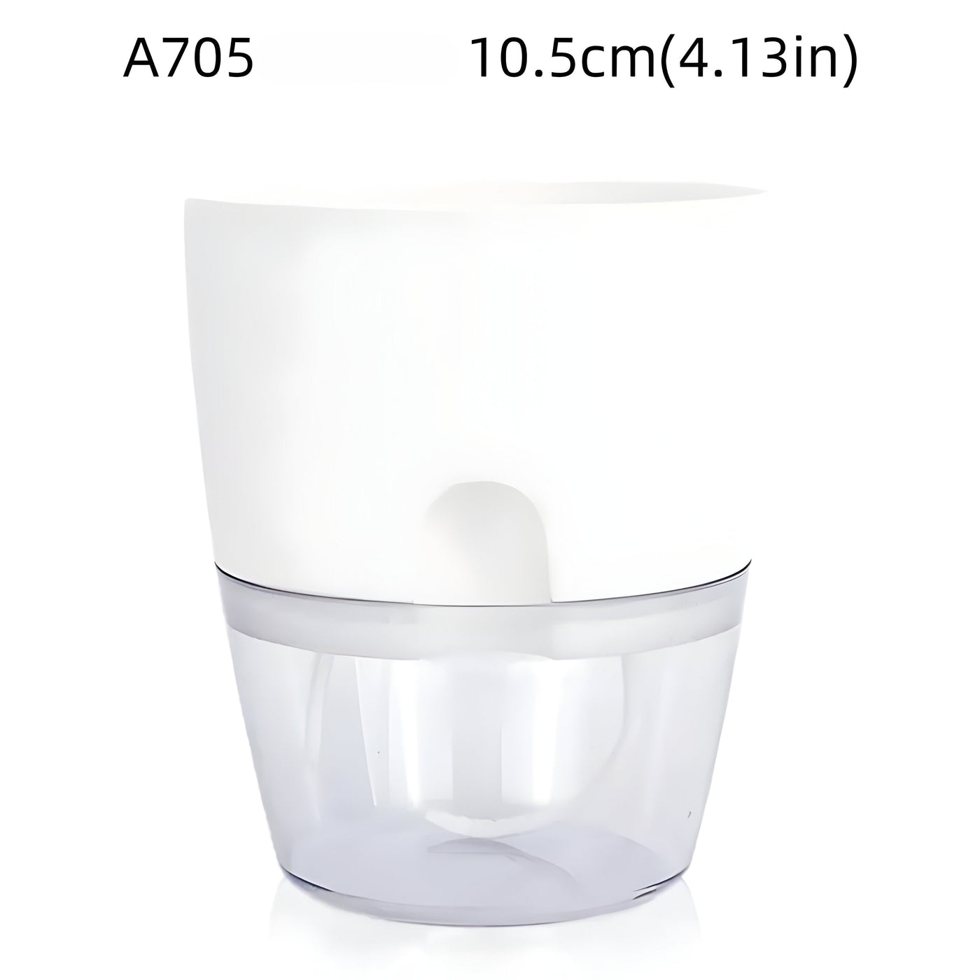 CrystalFlow Topf – Transparenter Selbstbewässernder Blumentopf