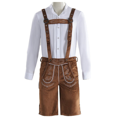 Men's Oktoberfest Set with Shirt & Lederhosen
