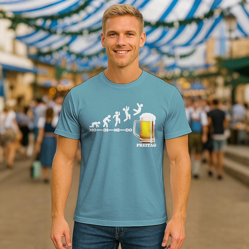 Men's Oktoberfest Beer Freitag Graphic T-shirt
