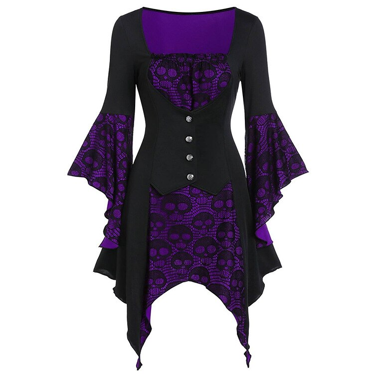 Renaissance Gothic Witch Dress Medieval Vampire Costume
