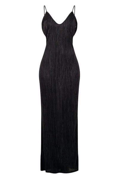 Backless Printed Maxi Cami Dress